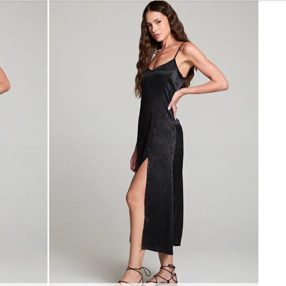 Saltwater Luxe - Tank Midi Dress - Black - Picture 2 of 3